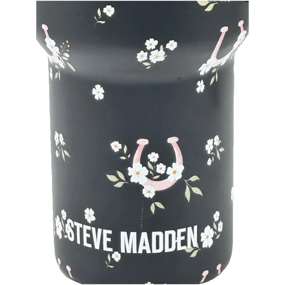 Steve Madden 40oz Insulated Tumbler Travel Mug Western Cowgirl Horseshoe Charm